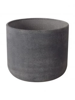 Cache-pot peint à la main gris foncé Cemento, 4 élém., Lot de différentes tailles -Jardin Soldes Boutique Cache pot peint a la main gris fonce Cemento 4 elem 5