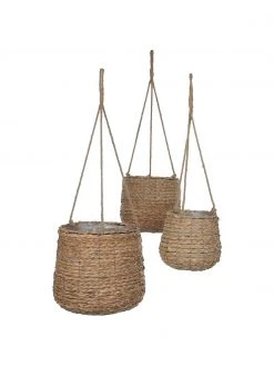 Cache-pot suspendu Avalon, 3 élém., Lot de différentes tailles