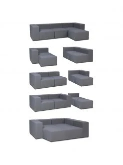Westwing Collection Canapé 4 places d'extérieur modulable gris foncé avec repose-pieds Simon, larg. 285 x prof. 105 cm 13 Westwing Collection Canapé 4 places d'extérieur modulable gris foncé avec repose-pieds Simon, larg. 285 x prof. 105 cm -Jardin Soldes Boutique Canape 4 places dexterieur modulable gris fonce avec repose pieds Simon 5