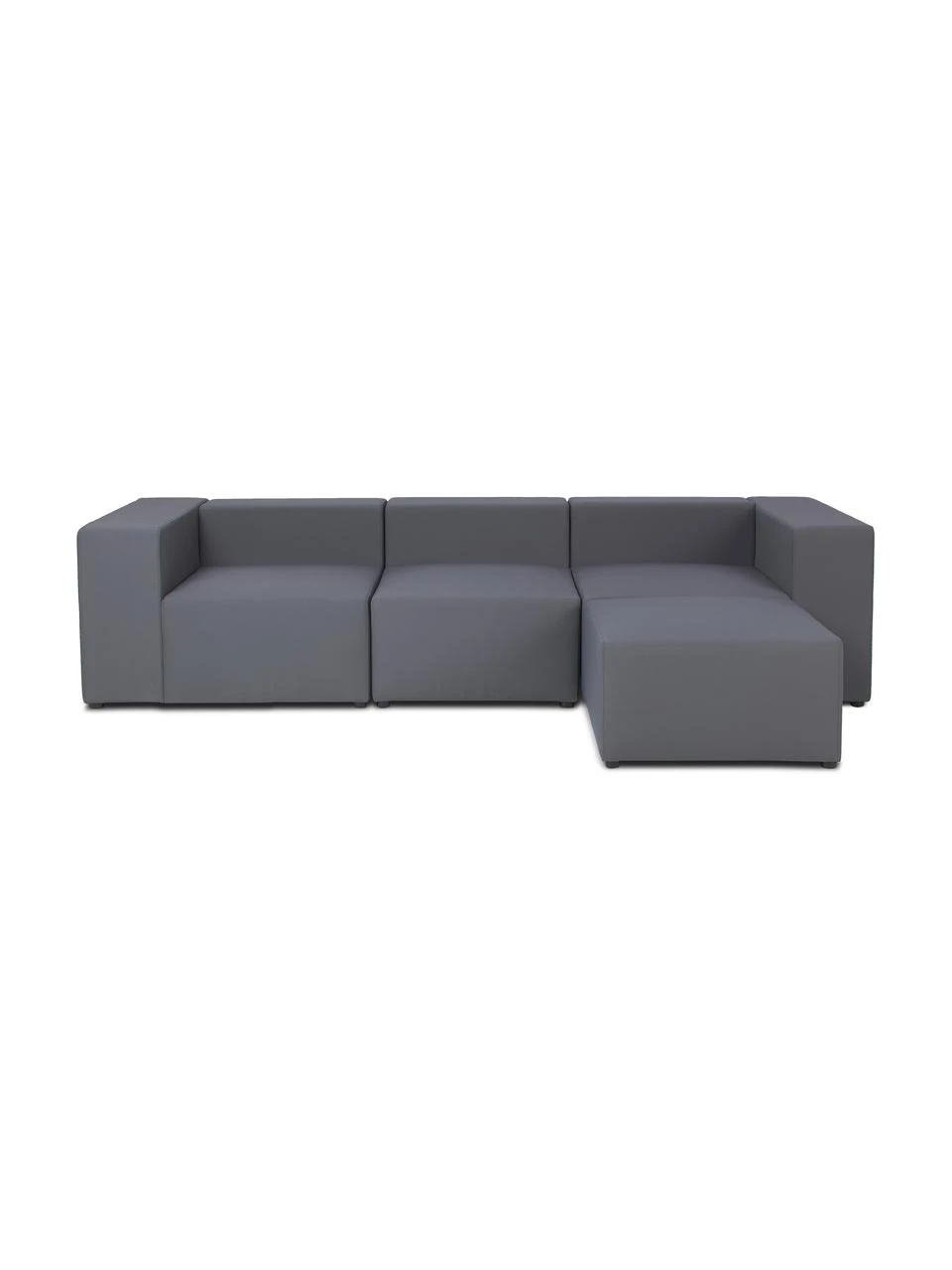 Westwing Collection Canapé 4 places d'extérieur modulable gris foncé avec repose-pieds Simon, larg. 285 x prof. 105 cm 3 Westwing Collection Canapé 4 places d'extérieur modulable gris foncé avec repose-pieds Simon, larg. 285 x prof. 105 cm
