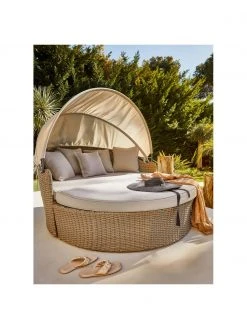 Bizzotto Canapé lounge avec auvent Siesta, larg. 168 x haut. 145 cm -Jardin Soldes Boutique Canape lounge avec auvent Siesta 1