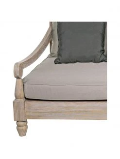 Bizzotto Canapé lounge de jardin 4 places teck Bali, larg. 190 x prof. 112 cm -Jardin Soldes Boutique Canape lounge de jardin 4 places teck Bali 5