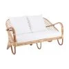 Canapé lounge en rotin Rochester, larg. 140 x prof. 80 cm -Jardin Soldes Boutique Canape lounge en rotin Rochester