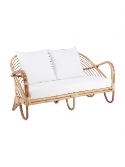 Canapé lounge en rotin Rochester, larg. 140 x prof. 80 cm