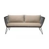Bloomingville Canapé lounge jardin plastique tressé Mundo, larg. 175 x prof. 74 cm -Jardin Soldes Boutique Canape lounge jardin plastique tresse Mundo