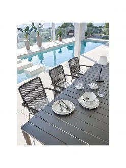 Chaise à accoudoirs Sando, 2 pièces, larg. 55 x prof. 65 cm -Jardin Soldes Boutique Chaise a accoudoirs Sando 2 pieces 4