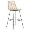 Westwing Collection Chaise de bar polyrotin Costa, larg. 56 x haut. 110 cm -Jardin Soldes Boutique Chaise de bar polyrotin Costa