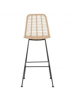 Westwing Collection Chaise de bar polyrotin Costa, larg. 56 x haut. 110 cm -Jardin Soldes Boutique Chaise de bar polyrotin Costa 4