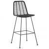 Westwing Collection Chaise de bar polyrotin Costa, larg. 56 x haut. 110 cm -Jardin Soldes Boutique Chaise de bar polyrotin Costa 6