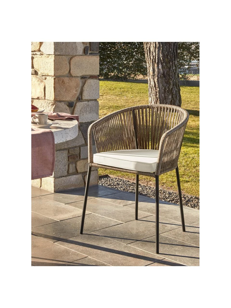 Chaise de jardin Yanet, larg. 56 x prof. 51 cm 4 Chaise de jardin Yanet, larg. 56 x prof. 51 cm – Image 2