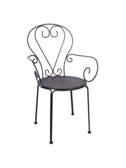 Bizzotto Chaise de jardin à accoudoirs Etienne, 2 pièces, larg. 49 x haut. 89 cm