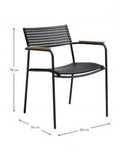 Chaise de jardin à accoudoirs Mood, larg. 60 x prof. 56 cm 10 Chaise de jardin à accoudoirs Mood, larg. 60 x prof. 56 cm -Jardin Soldes Boutique Chaise de jardin a accoudoirs Mood 2