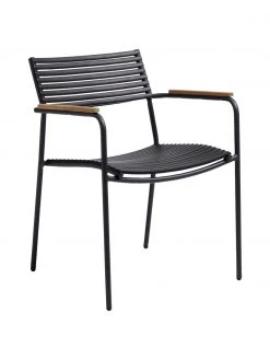 Chaise de jardin à accoudoirs Mood, larg. 60 x prof. 56 cm