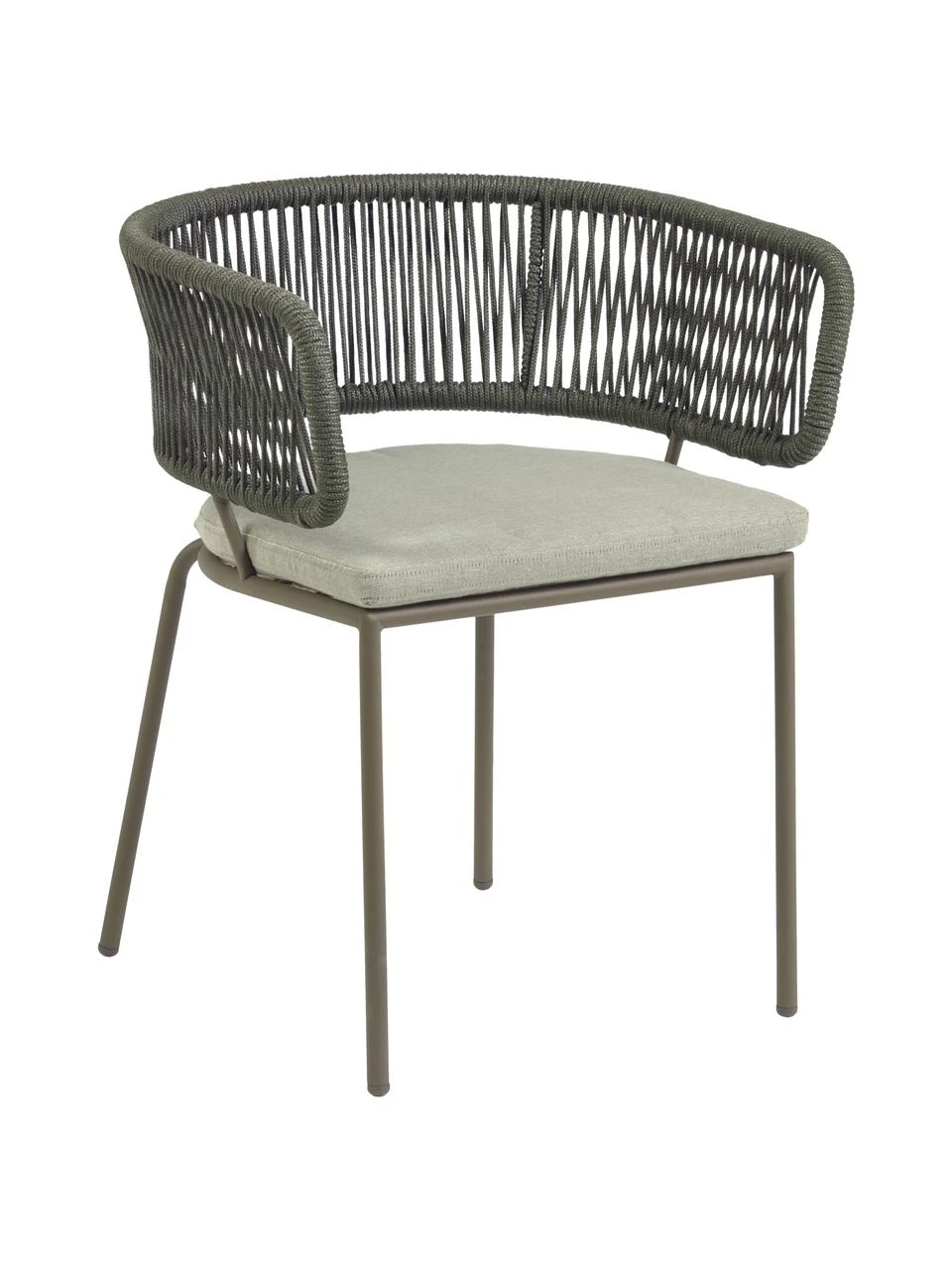 Chaise de jardin corde tressée Nadin, larg. 58 x prof. 48 cm 3 Chaise de jardin corde tressée Nadin, larg. 58 x prof. 48 cm