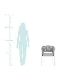 Bizzotto Chaise de jardin empilable Florencia, larg. 60 x haut. 80 cm 10 Bizzotto Chaise de jardin empilable Florencia, larg. 60 x haut. 80 cm -Jardin Soldes Boutique Chaise de jardin empilable Florencia 2