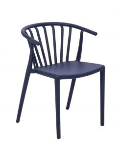 Chaise de jardin empilable, bleu Capri, larg. 53 x prof. 55 cmDisponibilité limitée