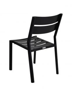 Brafab Chaise de jardin empilable noir Delia, larg. 48 x prof. 55 cm 9 Brafab Chaise de jardin empilable noir Delia, larg. 48 x prof. 55 cm -Jardin Soldes Boutique Chaise de jardin empilable noir Delia 6