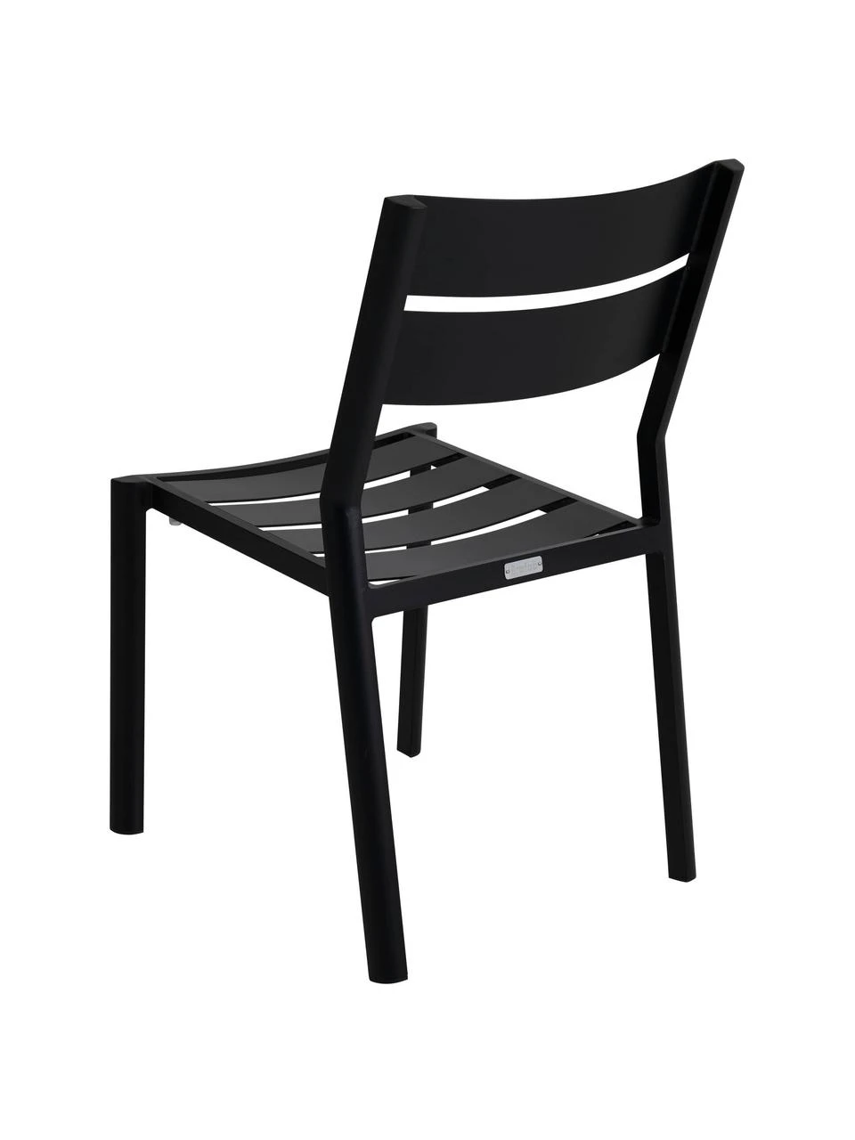 Brafab Chaise de jardin empilable noir Delia, larg. 48 x prof. 55 cm 6 Brafab Chaise de jardin empilable noir Delia, larg. 48 x prof. 55 cm – Image 4
