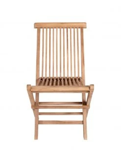 Chaise de jardin en teck pliante Toledo, 2&nbsp;pi&egrave;ces, larg. 46 x prof. 62 cm -Jardin Soldes Boutique Chaise de jardin en teck pliante Toledo 2 pieces 3