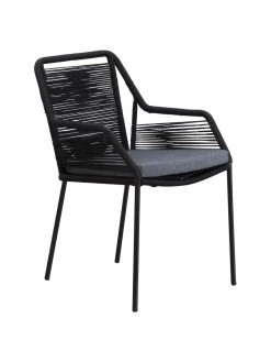 Chaise de jardin noire Elba, 2 pi&egrave;ces, larg. 56 x prof. 63 cmDisponibilité limitée -Jardin Soldes Boutique Chaise de jardin noire Elba 2 pieces 2