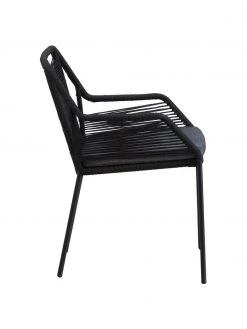 Chaise de jardin noire Elba, 2 pi&egrave;ces, larg. 56 x prof. 63 cmDisponibilité limitée -Jardin Soldes Boutique Chaise de jardin noire Elba 2 pieces 3