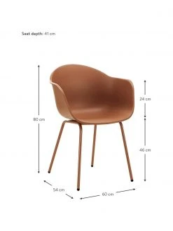 Westwing Collection Chaise de jardin rétro Claire, larg. 60 x prof. 54 cm -Jardin Soldes Boutique Chaise de jardin retro Claire 2