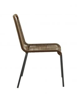 Chaise de jardin tressage en plastique Lambton, 2 pièces, larg. 49 x prof. 59 cm -Jardin Soldes Boutique Chaise de jardin tressage en plastique Lambton 2 pieces 3