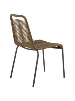 Chaise de jardin tressage en plastique Lambton, 2 pièces, larg. 49 x prof. 59 cm -Jardin Soldes Boutique Chaise de jardin tressage en plastique Lambton 2 pieces 4