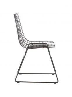 HKliving Chaise design métal Wire, larg. 47 x prof. 54 cm -Jardin Soldes Boutique Chaise design metal Wire 10