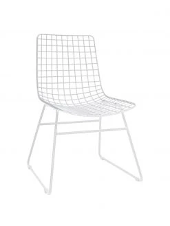 HKliving Chaise design métal Wire, larg. 47 x prof. 54 cm