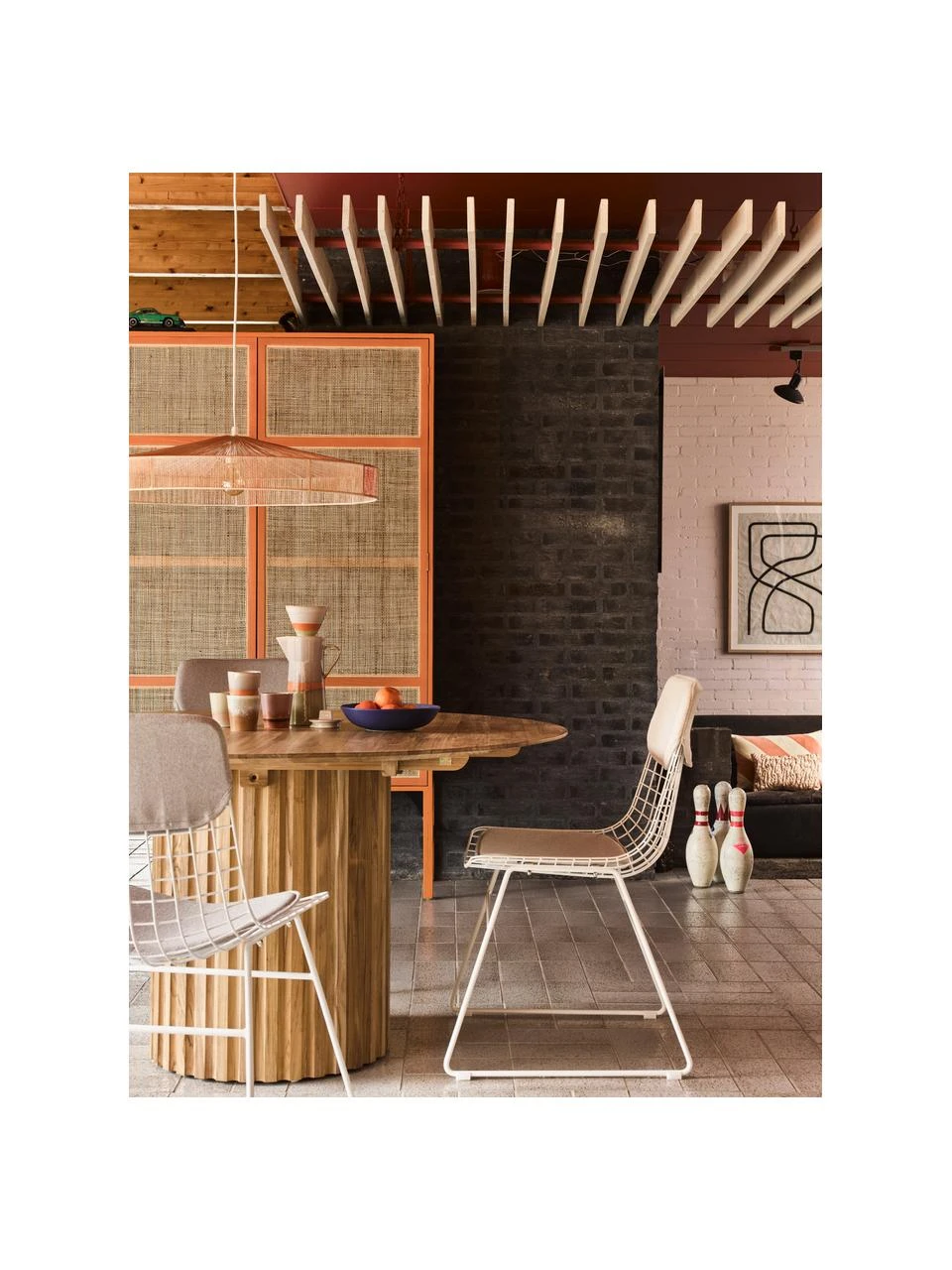 HKliving Chaise design métal Wire, larg. 47 x prof. 54 cm 8 HKliving Chaise design métal Wire, larg. 47 x prof. 54 cm – Image 6