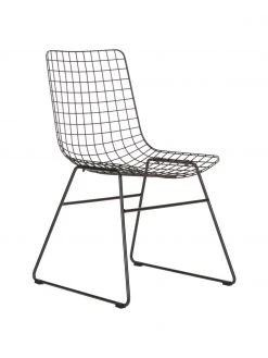 HKliving Chaise design métal Wire, larg. 47 x prof. 54 cm