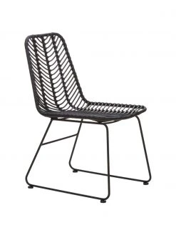 Westwing Collection Chaise en polyrotin Providencia, larg. 44 x prof. 55 cm