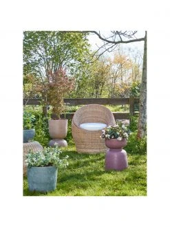 Chaise en rotin avec coussin d'assise Bolsena, larg. 76 x prof. 79 cm -Jardin Soldes Boutique Chaise en rotin avec coussin dassise Bolsena 4