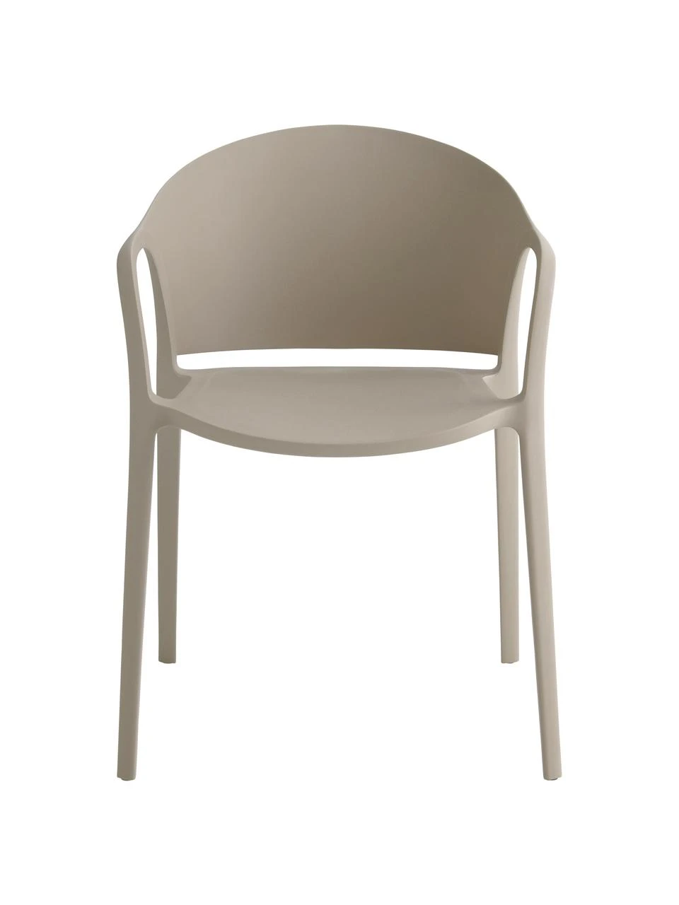 Chaise plastique beige Monti, 2 pièces, larg. 56 x prof. 54 cm 3 Chaise plastique beige Monti, 2 pièces, larg. 56 x prof. 54 cm