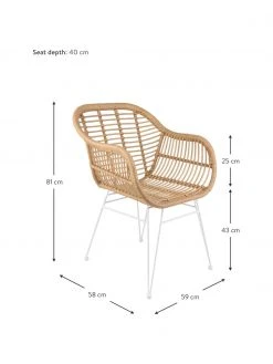 Westwing Collection Chaise polyrotin Costa, 2 pièces, larg. 59 x prof. 58 cm -Jardin Soldes Boutique Chaise polyrotin Costa 2 pieces 15