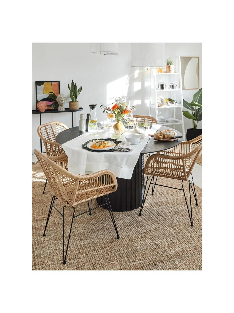 Westwing Collection Chaise polyrotin Costa, 2 pièces, larg. 59 x prof. 58 cm 4 Westwing Collection Chaise polyrotin Costa, 2 pièces, larg. 59 x prof. 58 cm – Image 3