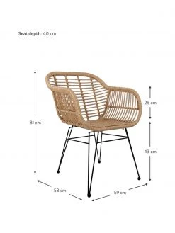 Westwing Collection Chaise polyrotin Costa, 2 pièces, larg. 59 x prof. 58 cm 10 Westwing Collection Chaise polyrotin Costa, 2 pièces, larg. 59 x prof. 58 cm -Jardin Soldes Boutique Chaise polyrotin Costa 2 pieces 3