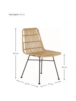 Westwing Collection Chaise polyrotin Costa, 2 pièces, larg. 47 x prof. 61 cm 11 Westwing Collection Chaise polyrotin Costa, 2 pièces, larg. 47 x prof. 61 cm -Jardin Soldes Boutique Chaise polyrotin Costa 2 pieces 9