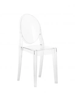 Kartell Chaise transparente en plastique Victoria Ghost, larg. 38 x prof. 52 cm