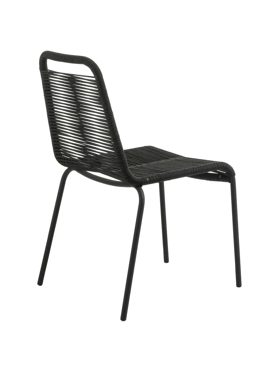 Chaises de jardin avec tressage en plastique Lambton, 2 pièces, larg. 49 x prof. 59 cm 7 Chaises de jardin avec tressage en plastique Lambton, 2 pièces, larg. 49 x prof. 59 cm – Image 5