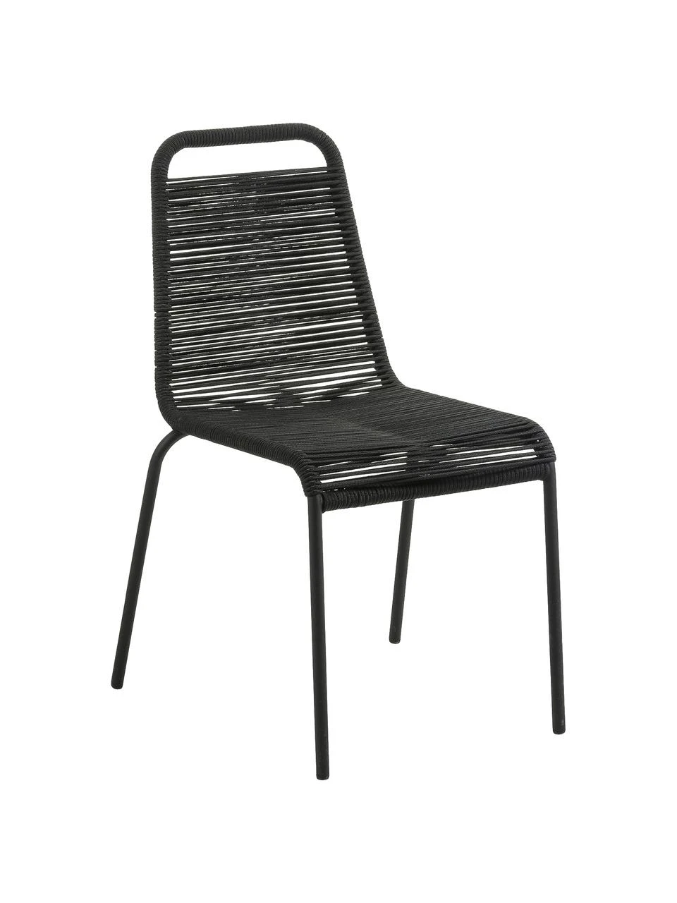 Chaises de jardin avec tressage en plastique Lambton, 2 pièces, larg. 49 x prof. 59 cm 3 Chaises de jardin avec tressage en plastique Lambton, 2 pièces, larg. 49 x prof. 59 cm