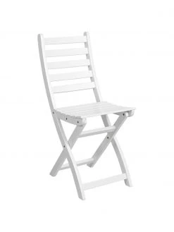 Chaises pliantes de balcon, en bois Lodge, 2 pièces, larg. 50 x haut. 86 cm