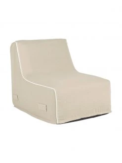 Bizzotto Chauffeuse de jardin gonflable beige Rihanna, larg. 60 x prof. 90 cm