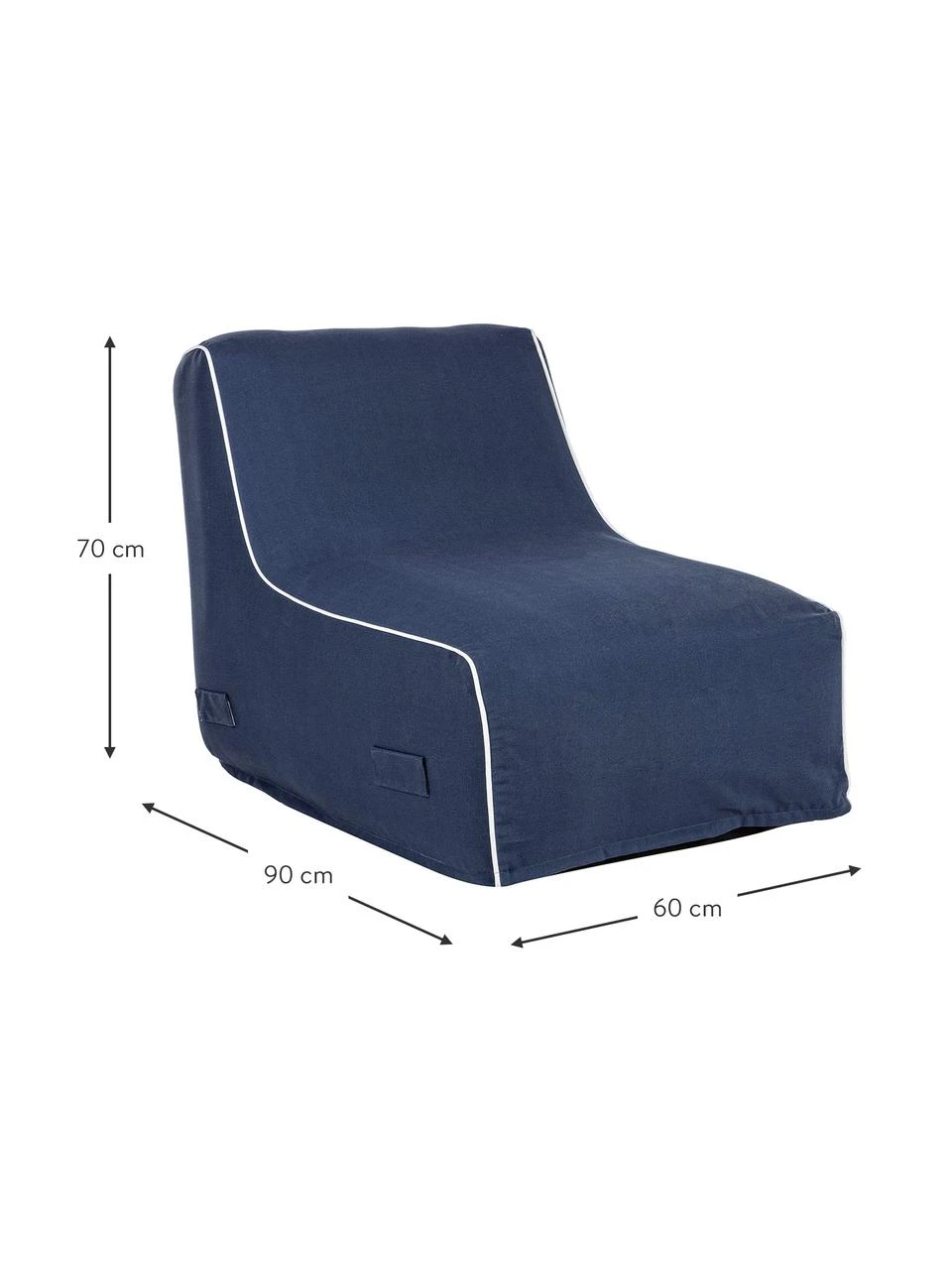 Bizzotto Chauffeuse de jardin gonflable bleue Rihanna, larg. 60 x prof. 90 cm 4 Bizzotto Chauffeuse de jardin gonflable bleue Rihanna, larg. 60 x prof. 90 cm – Image 2