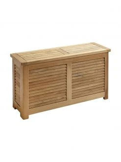 Coffre de jardin en bois Storage, larg. 90 x haut. 48 cm