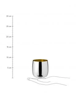 Stelton Coupe &agrave; vin design argent&eacute;e/dor&eacute;e Foster, Ø 8 x haut. 8 cm, 200 mlDisponibilité limitée -Jardin Soldes Boutique Coupe a vin design argenteedoree Foster 2