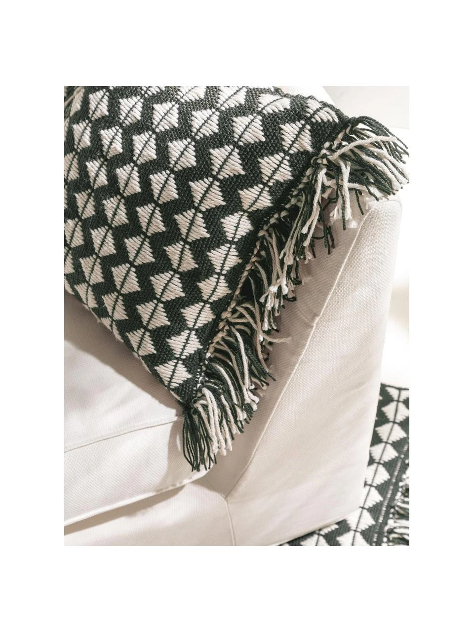 Benuta Coussin 40x40 ethnique d'extérieur Morty, larg. 40 x long. 40 cm 5 Benuta Coussin 40x40 ethnique d'extérieur Morty, larg. 40 x long. 40 cm – Image 3