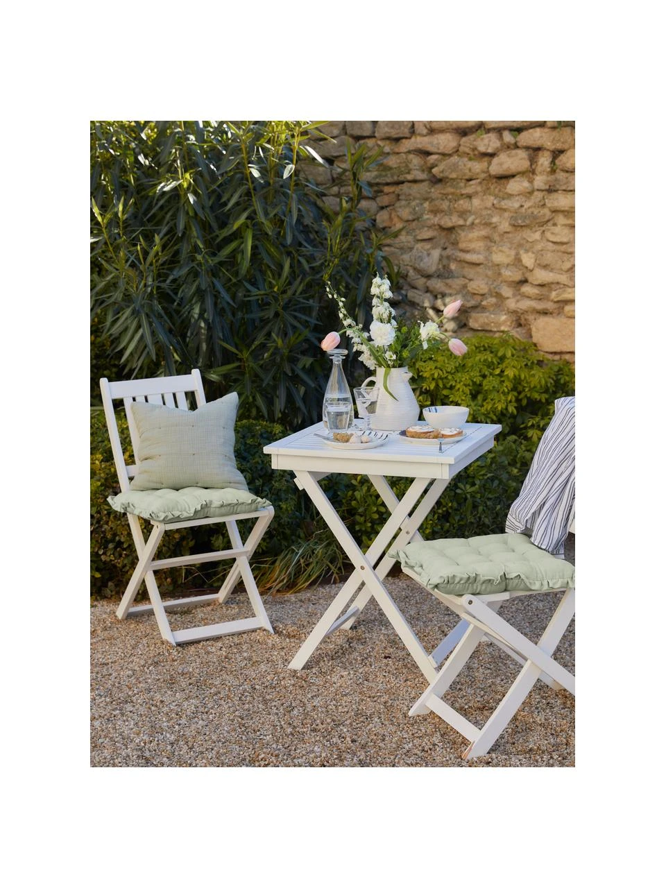 Westwing Collection Coussin de chaise 40x40 avec volants Camille, larg. 40 x long. 40 cm 4 Westwing Collection Coussin de chaise 40x40 avec volants Camille, larg. 40 x long. 40 cm – Image 2