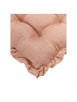 Westwing Collection Coussin de chaise 40x40 avec volants Camille, larg. 40 x long. 40 cm -Jardin Soldes Boutique Coussin de chaise 40x40 avec volants Camille 23